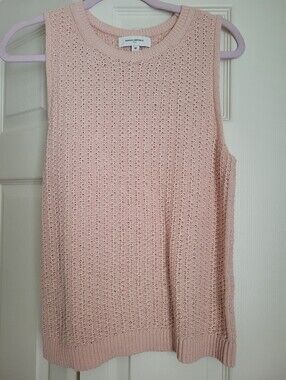 Banana Republic Factory Knit Sleeveless Tank in Blush Pink